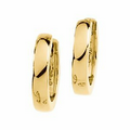 14K Yellow 14 mm Hinged Earrings